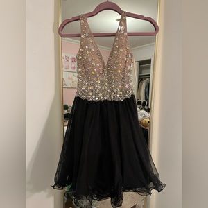 Black Sequins Dress